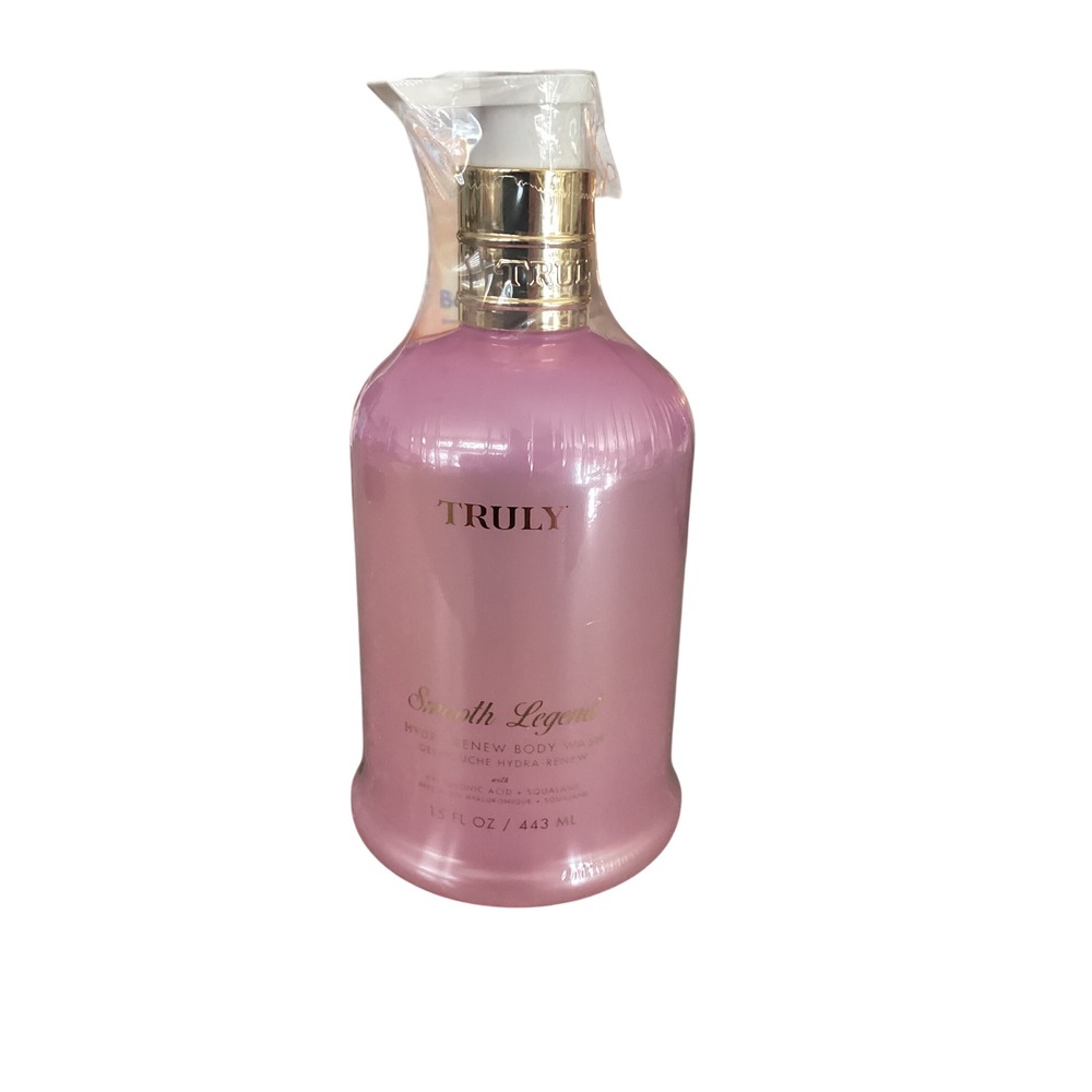 Truly Beauty Smooth Legend Hydrating Renew Body Wash 15oz Hyaluronic Squalane